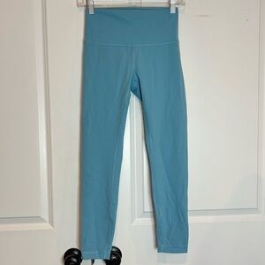 Lululemon Wunder Train High Rise Tight Leggings Tidal Teal 25" 6 LW5CR7S.02